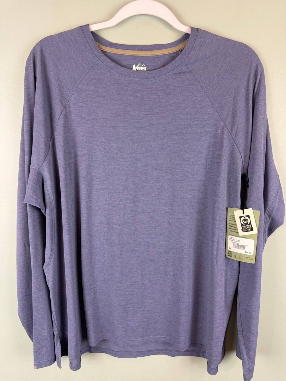 NWT Women's REI Co-op Swiftland Long-Sleeve Running T-Shirt size 1X outdoors